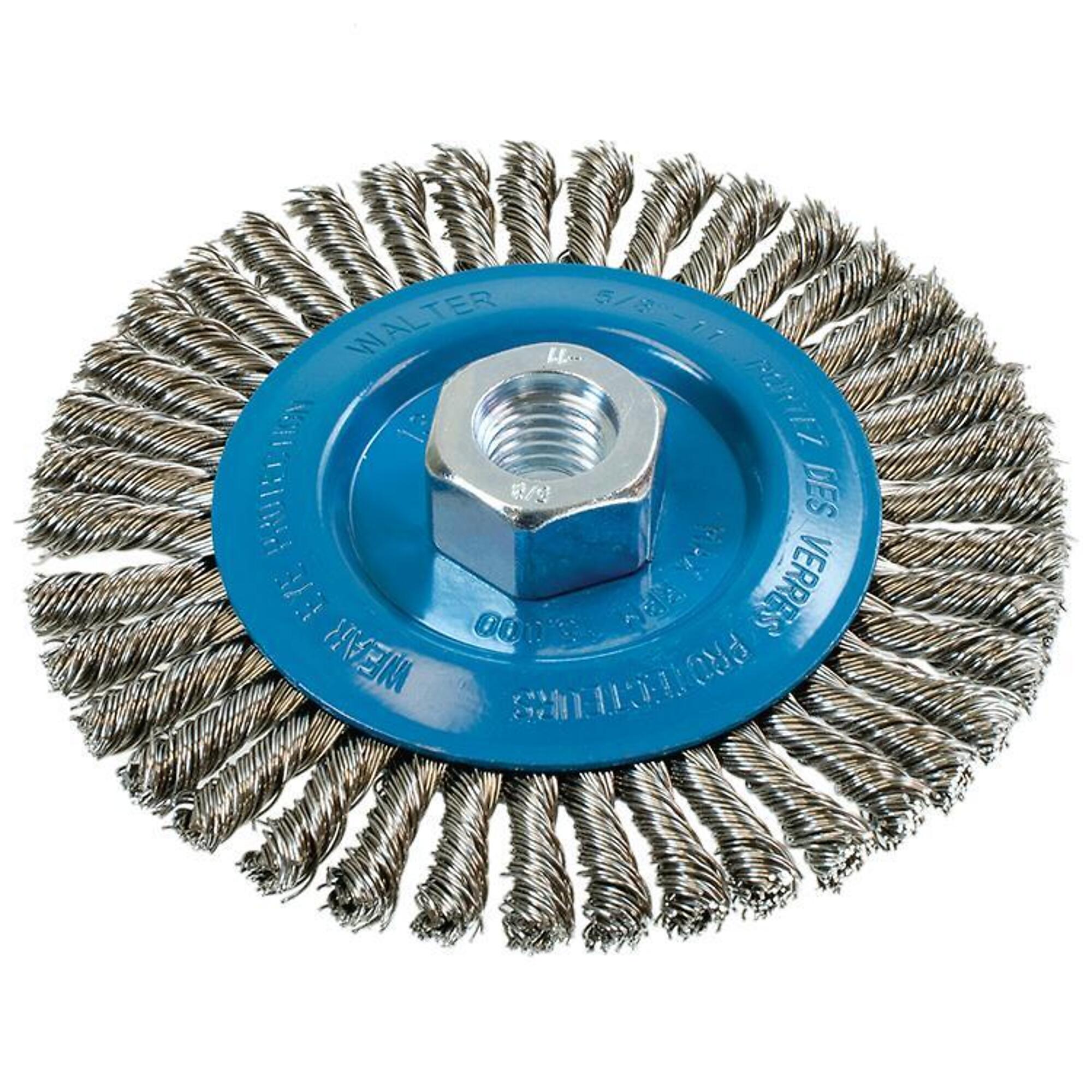 Walter Stainless Steel Knot Brush — 5in. x 1/4in. x 5/8in., Industrial Quality, Model# 13K514